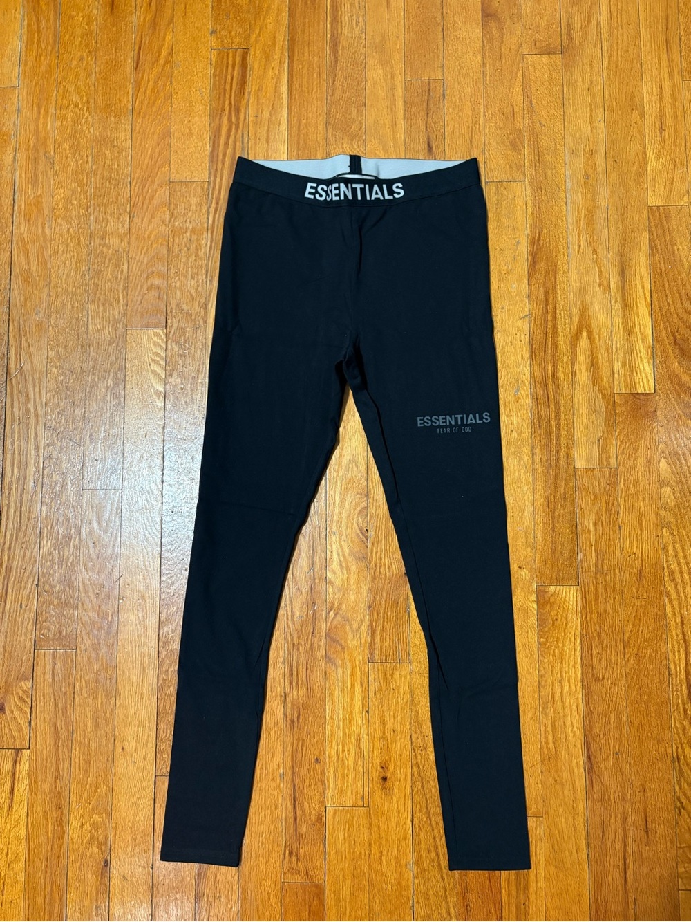 ESSENTIALS Black Logo Leggings